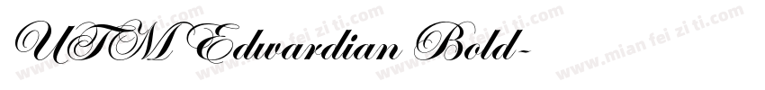 UTM Edwardian Bold字体转换